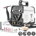 Produktbild: STAHLWERK Schweißgerät 2 in 1 Kombi DC WIG 200 ST IGBT - WIG & MMA, 200 A, HF-Zündung, Anti-Stick, Stahl, Edelstahl, Kupfer, Messing, kein Alumi...