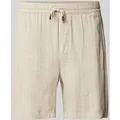Produktbild: Only & Sons Loose Fit Shorts aus Viskose-Mix mit Leinen-Anteil Modell 'TEL' in Beige, Größe XXL