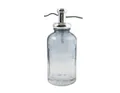 Produktbild: MSV Seifenspender Seifenspender Harriet, Glas, Barber Shop Vintage & Retro, 400ml, blau transparent