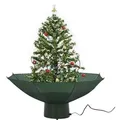 Produktbild: Vidaxl Schneiender Weihnachtsbaum Mit Schirmfuß Grün 75 Cm
