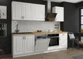 Produktbild: Küchen-Preisbombe Küchenzeile Stilo Weiss 250 cm Küchenblock Einbauküche Landhaus Küche erweiterbar