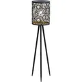 Produktbild: Dehner Solar-Laterne Rabat, Stehleuchte, warmweiß, Ø 18.5 cm, Höhe 82.5 cm, Metall / Kunststoff, schwarz - Schwarz