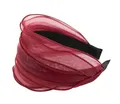 Produktbild: axy Breiter Haarreif in modischem Design Stirnband Vintage Haarschmuck Damen Haarreifen HRM2 (Rot)