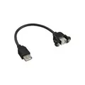 Produktbild: InLine - USB-Adapter - Micro-USB Typ B (W) zu USB (W) - 20cm - Schwarz (33441F)