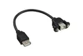 Produktbild: Inline InLine® USB 2.0 Adapterkabel, Buchse A auf Einbaubuchse B, 0,20m USB-Adapter