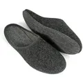 Produktbild: PANTOFFELMANN Filz Pantoffel Herren Damen Hauspantoffel leichte Filzpantoffel Hausschuhe Pantoletten Grau 39 - Grau - 39