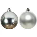 Produktbild: Marelida Christbaumkugel Weihnachtskugel Glas 6cm Glänzend Matt Silber 20er Set Baumkugel