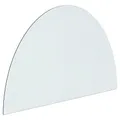 Produktbild: vidaXL Kaminofen Glasplatte Kaminplatte Kaminglas Ofenglas Bodenplatte Funkenschutzplatte Glasbodenplatte Kaminbodenplatte Halbrund 800x500mm