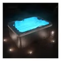Produktbild: TroniTechnik® Outdoor Whirlpool LEVANZO inkl. Heizung, Hydromassage, Sanitäracryl und Farblicht, 190x135cm 450 Liter