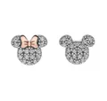 Produktbild: Disney Ohrring-Set Charming Silver Stud Earrings Mickey and Minnie Mouse E905016UZWL