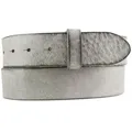 Produktbild: BELTINGER Ledergürtel Wechselgürtel aus weichem Vollrindleder Used-Look 4 cm - Druckknopf-Gü (1-St) grau 105 cm (Gesamtlänge 120 cm)
