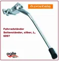 Produktbild: Prophete Fahrradständer Seitenständer, silber, L, 6097 Seitenständer für  26