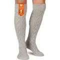 Produktbild: German Wear Trachtensocken GW250 Trachtenstrümpfe Trachtensocken overknee Strümpfe 70cm lang grau 44-46