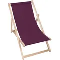 Produktbild: Dreamroots Holzliegestuhl, Violett, Dunkelrosa, Holz, 54x85x92 cm, Oeko-Tex® Standard 100, CE, Gartenmöbel, Gartenliegen