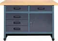 Produktbild: Küpper Standardwerkbank Werktisch 1200 x 600 x 840 mm 5 Schubladen Flügeltür anthrazit