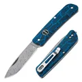 Produktbild: BÖKER PLUS® Tech Tool Damast Zweihand-Taschenmesser 42a EDC Slipjoint G10 Blau