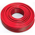 Produktbild: SeKi Lautsprecherkabel Rot/Schwarz 2x 2,50mm² – 50 Meter Ring | CCA-Kupfer Boxenkabel für klaren Sound bei HiFi, Heimkino und Car-HiFi mit Polaritätskennzeichnung