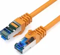 Produktbild: CAT 7 Patchkabel Ethernetkabel Netzwerkkabel Rohrkabel DSL LAN Kabel - Orange 7,5m