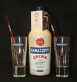 Produktbild: 1 Flasche Ramazzotti Crema Likör Milano 1815 Likör Set 0,7 L + 2 Gläser Stirrer