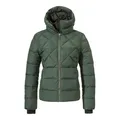 Produktbild: Schöffel Damen Ins Jacket Boston L, warme Winterjacke aus recycelten Materialien, leichte Steppjacke mit Kapuze, winddicht und wasserabweisend, dark jade, 46