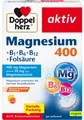 Produktbild: Doppelherz aktiv Magnesium 400 + B1 + B6 + B12 + Folsäure Brausetabletten für eine normale Muskelfunktion, 90 St. Brausetabletten
