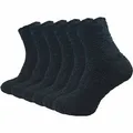 Produktbild: GAWILO Damen Kuschelsocken (6 Paar) weiche & flauschige Haussocken - Wintersocken | warme Bettsocken - Schlafsocken - Plüschsocken (DE/NL/SE/PL, Numerisch, 35, 38, Regular, Regular, schwarz)