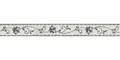 Produktbild: Tapetenbordüre Borte Ranken grauweiß schwarz selbstklebend 2590-11 (48,64€/1qm)