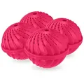 Produktbild: Relaxdays Waschball, 4er Set, Waschkugel für Waschmaschine, ökologisch, hautfreundlich, Waschen ohne Waschmittel, pink
