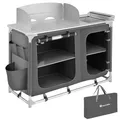 Produktbild: Aluminium Campingküche 116x52x107cm Outdoorküche Campingschrank grau B-Ware