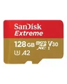 Produktbild: SanDisk Extreme microSDXC 128 GB+SD Adapter 190MB/s 90MB/s A2 C10 V30 UHS-I U3 Micro SDXC GB (SDSQXAA-128G-GN6MA)