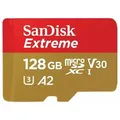 Produktbild: SANDISK Extreme R190/W90 microSDXC 128GB Kit, UHS-I U3, A2,