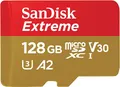 Produktbild: SanDisk Extreme microSDXC UHS-I Speicherkarte 128GB 190MB/s Adapter Smartphones