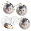 Produktbild: Your Design Fotokugel: 4er-Set transparente Weihnachtsbaum-Kugel für Ihre Fotos