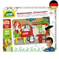Produktbild: Lena 65836 - Hammerspiel Feuerwehr, Nagelspiel mit 38 farbigen Teilen & 16