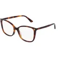 Produktbild: Gucci GG0026O Unisex-Brille inkl. Gläser Vollrand Cat Eye Acetat-Gestell 53/17/140, braun