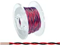 Produktbild: Donau Elektronik Kupfer Lackdraht Ø 0,15 mm 10m rot/schwarz verdrillt / LD152-01