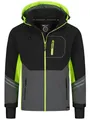 Produktbild: Rock Creek Herren Softshell Jacke Outdoor Jacke Windbreaker Übergangsjacke Anorak Kapuze Regenjacke Winterjacke Herrenjacke Jacket H-344 Neongelb XL