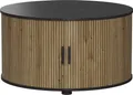 Produktbild: Couchtisch Vicco Selva Eiche/Schwarz 80 x 80 cm mit Schiebetür, Model 56362