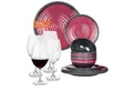 Produktbild: Moritz Geschirr-Set Camping Geschirr Stone Red, 12 - 28 tlg, Geschirrset Campinggeschirr Picknick Set 4 Personen