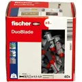 Produktbild: Fischer Dübel 545677, DuoBlade 2 Komponenten-Dübel, 8 x 44mm, Gipskartondübel, 40 Stück
