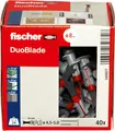 Produktbild: Fischer DuoBlade, 40x selbstbohrender Gipskartondübel, starker Dübel, Zubehör