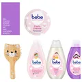 Produktbild: 5tlg Set | bebe 2in1 Shampoo | Creme | Bodylotion | Dusche | Bad | Katzen-Bürste