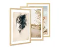 Produktbild: PHOTOLINI Bilderrahmen 3er Set breite Rahmen, extra Zubehör, (3er Set), im modernen Stil für Ihre stilvolle Wanddekoration