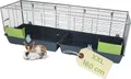 Produktbild: Kaninchenkäfig XXL Indoor Kaninchenstall 160 Meerschweinchen Käfig Hasenkäfig Kaninchenkäfig XXL drinnen draußen Hasenstall inkl. Heuraufe Kleintierkäfig