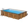 Produktbild: Gre Echtholzpool Evora Rechteckig 620 x 420 x 133 cm