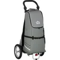 Produktbild: HOMCOM Lastenanhänger 24,3 kg max 55 L Alu Oxford Grau Silber 53 x 43 x 110 cm