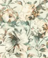 Produktbild: Vliestapete Rasch Blumen Pastell beige grün Florentine 485134 (4,48€/1qm)
