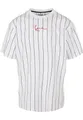 Produktbild: Karl Kani Herren KKMQ32041WHT Small Signature Pinstripe Tee White wht/blk/red, S