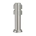 Produktbild: ledscom.de Garten Steckdosensäule PORU für außen, IP44, 4-Fach, Edelstahl, Edelstahl, rund, 40 cm