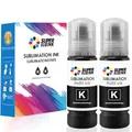 Produktbild: Schwarze Sublimationstinte für Epson ET1800 2810 2820 ET2720 ET2760 ET4800 ET15000 Transfertinte für Heißpressen (automatisch ausfüllen/Unnötig ICC/UV-Schutz)